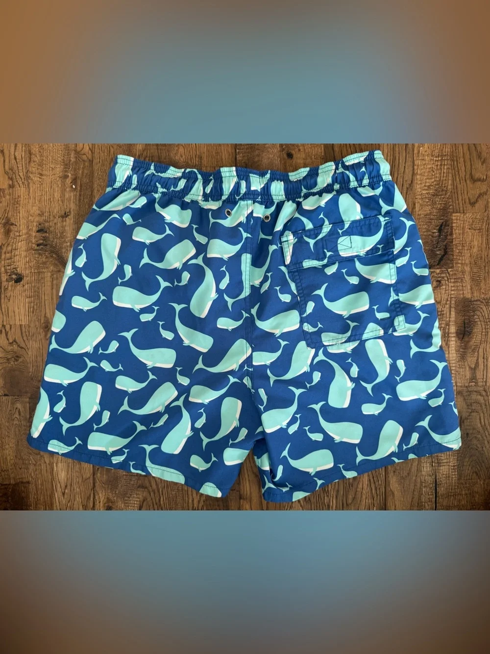 Tom &‎ Teddy Men's Swim Trunks Turtles Whales 2 Pair Size M C